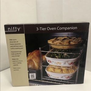 Nifty 3-Tier Oven baking Rack NEW Turn any oven into a Gourmet Baking Center